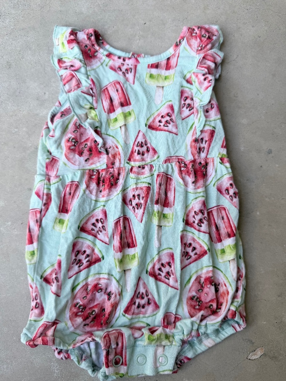 Baby Watermelon Bubble Romper